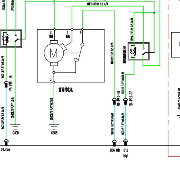 2019年长安科赛雨刮电路图