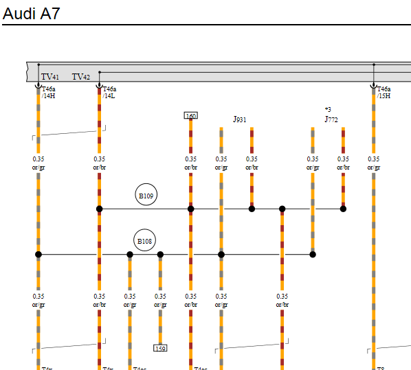 2012年奥迪A7网关电路图