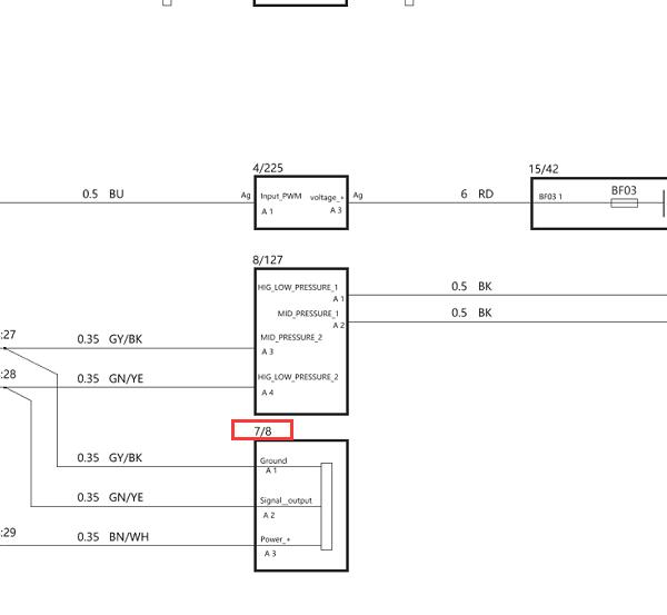 2024年吉利星越L空调压力开关电路图