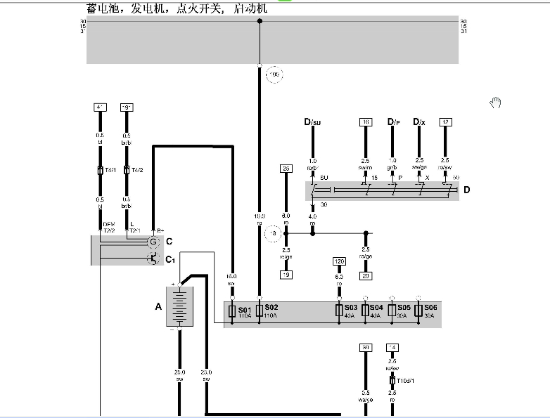 2010年大众捷达线路图