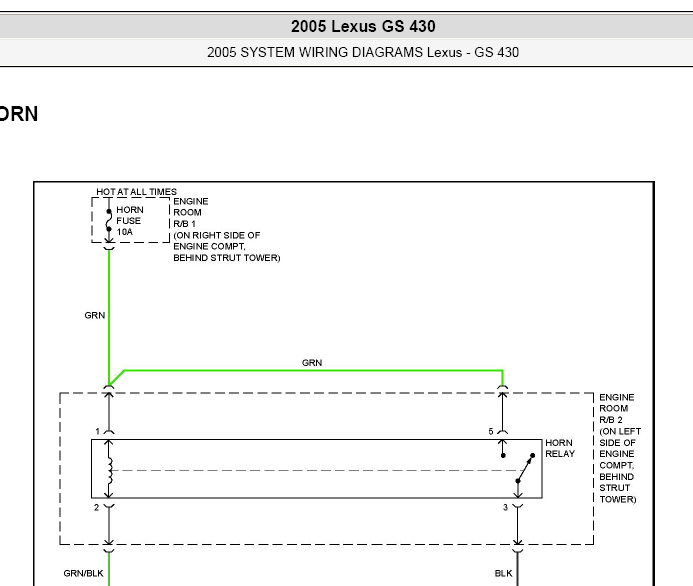 05年GS430喇叭电路