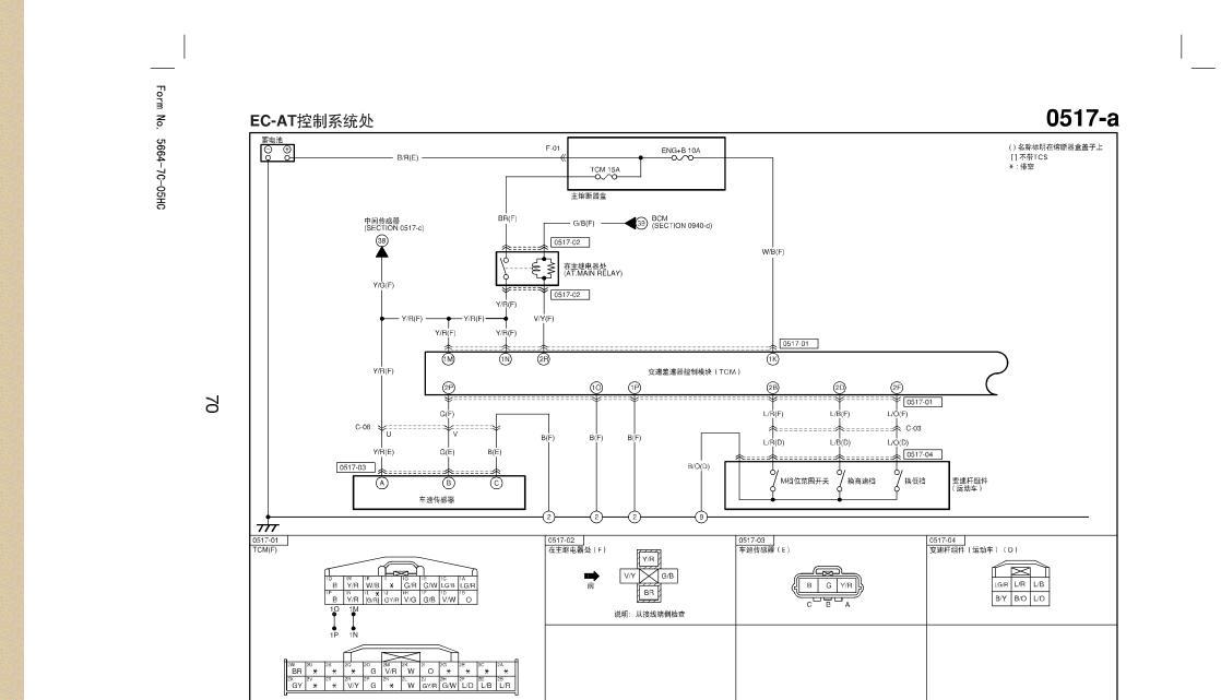 2005马自达6变速箱线路图