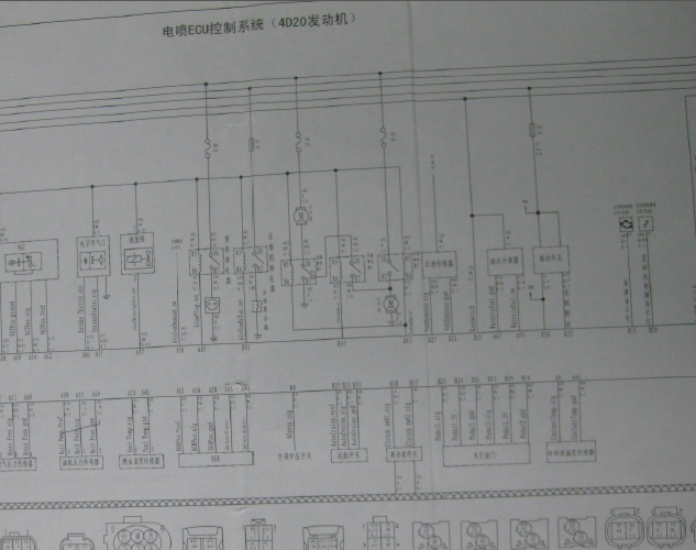 12年长城哈弗H6 4D20发动机电路