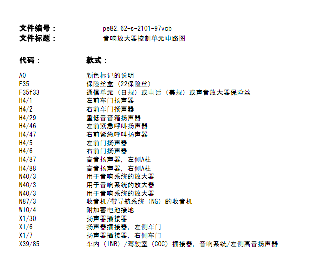 10年唯雅诺音响系统电路