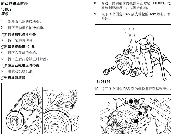 07年上汽荣威750 2.5发动机正时