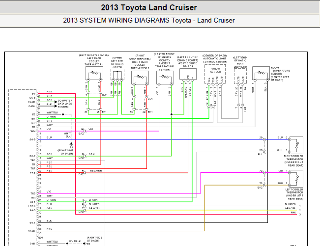 13年丰田霸道 全车电路