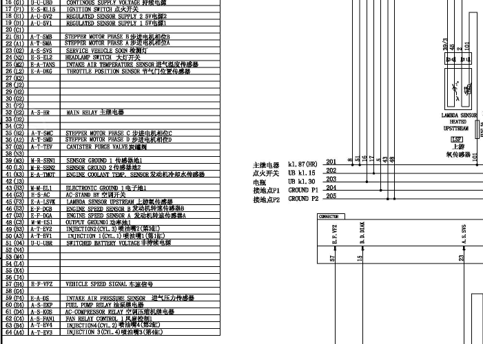 长安之星2 465发动机电路
