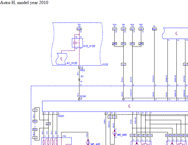10年欧宝雅特 空调相关电路