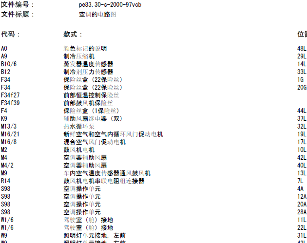 12年奔驰威霆 空调电路