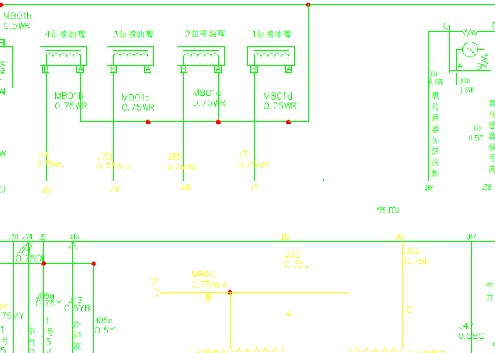 15年陆风X8 发动机电路