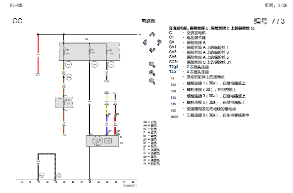 11年大众CC保险丝线路图
