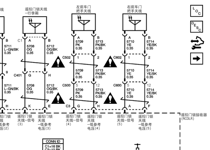 07年凯迪拉克SLS 遥控电路