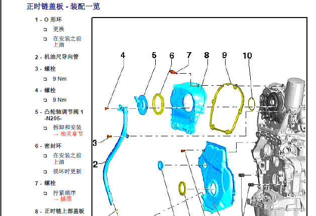 12年A4L发动机正时扭矩