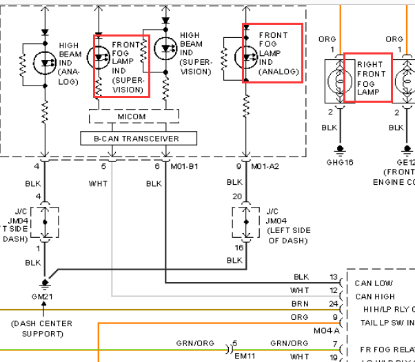 11年起亚福瑞迪前雾灯电路