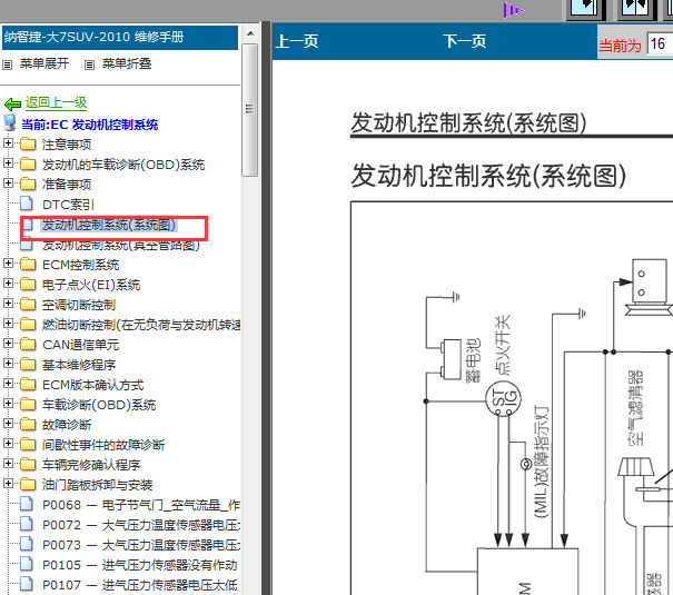 12年纳智捷大7发动机电路