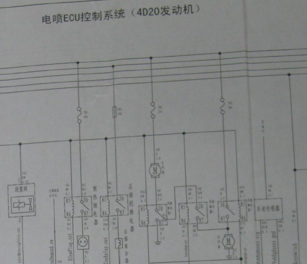 长城4D20柴油发动机电路图