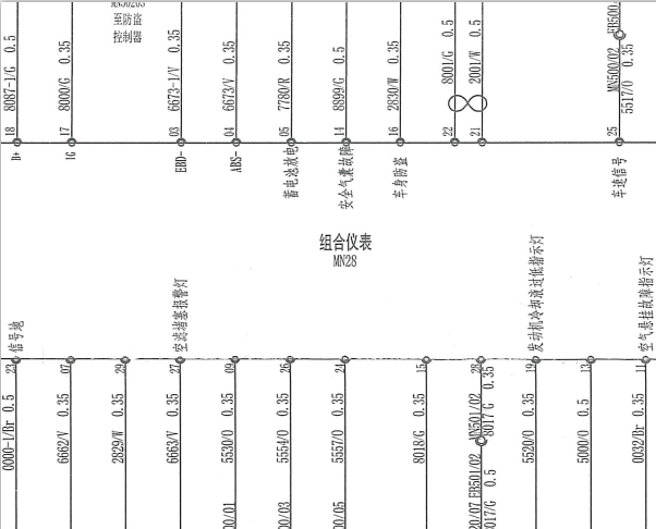 南京依维柯仪表电路图
