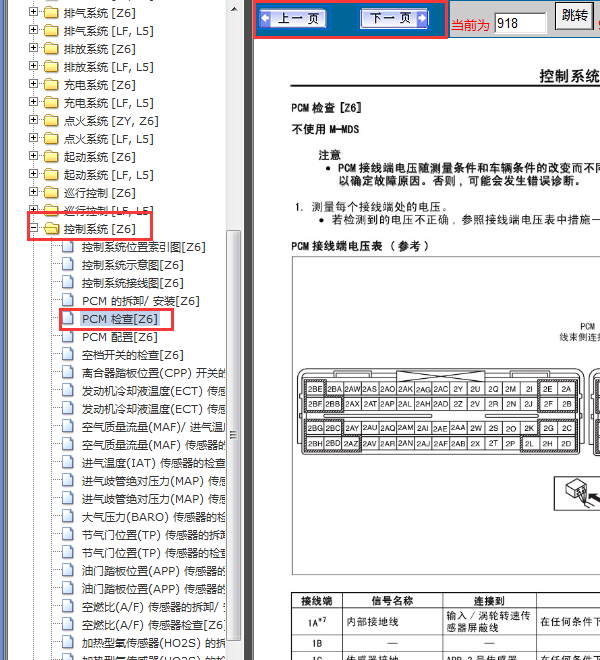 2010年长安马自达3发动机针脚