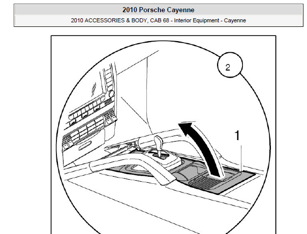 2010年保时捷卡宴变速杆拆装