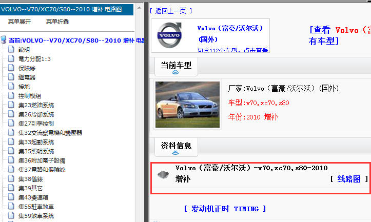 沃尔沃V70、xc70、s80增补电路图