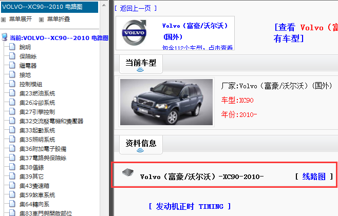 2010年沃尔沃XC90电路图