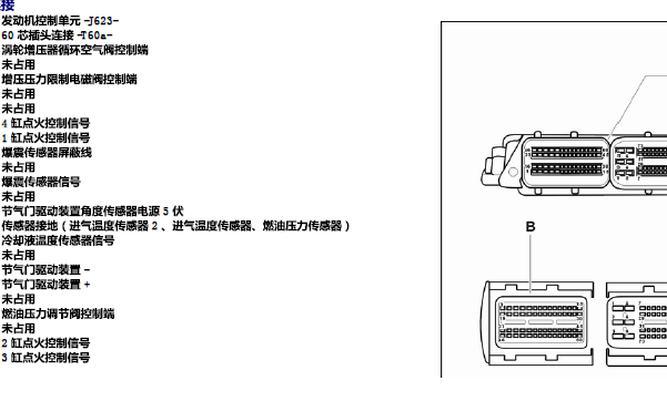 2011年大众途观发动机针脚