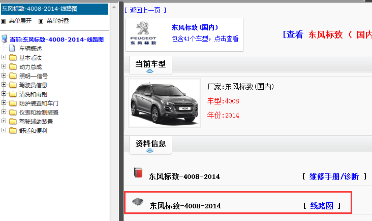 2014年标致4008电路图