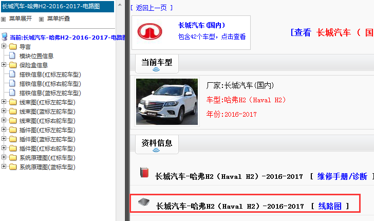 2016-2017年哈弗H2电路图