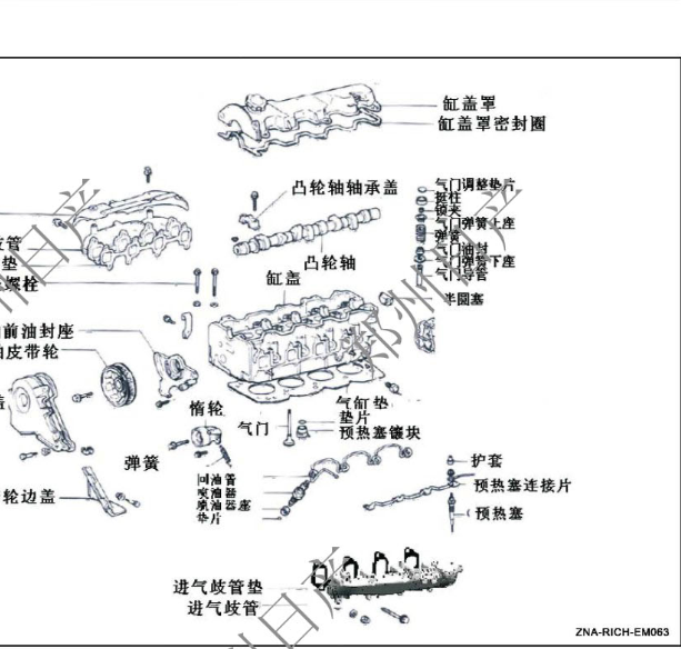 郑州日产锐骐ZD22发动机维修手册