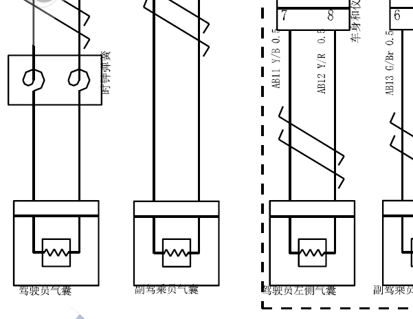 2016年长安CS35气囊电路图