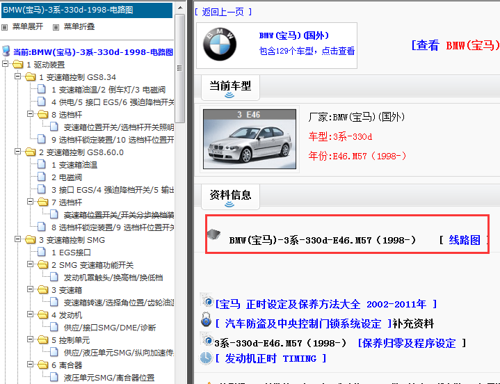 1998年宝马330d 电路图