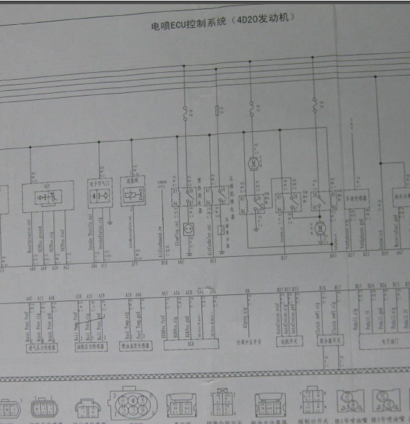 长城GW4D20发动机线路图