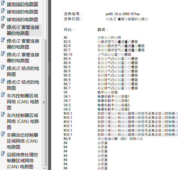 13年奔驰C180 CAN线路图