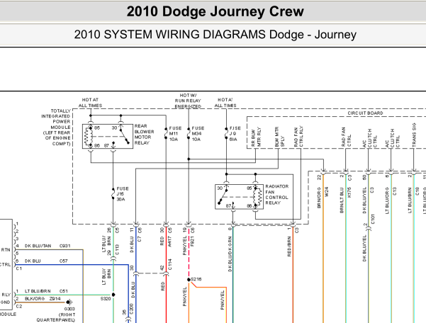 10年道奇酷威全车电路图