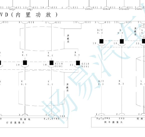 比亚迪新速锐倒车电路图