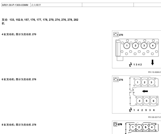 15年奔驰ML400发动机点火顺序
