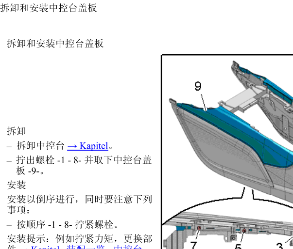 2015年奥迪A6L中控台拆装