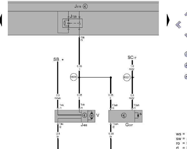 11年帕萨特雨刮电路图