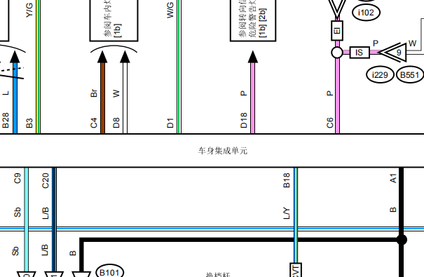 16年斯巴鲁森林人车身线路图
