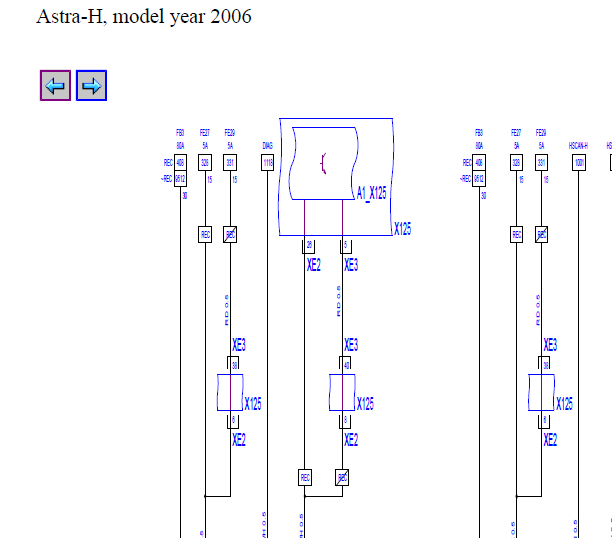 2006年欧宝雅特转向电路图
