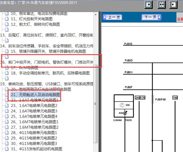 09年骏捷FSV智能线路图