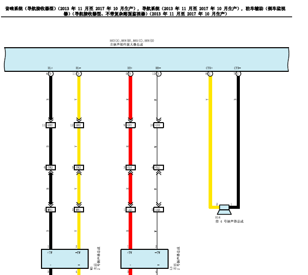 15年丰田普拉多音响导航线路图