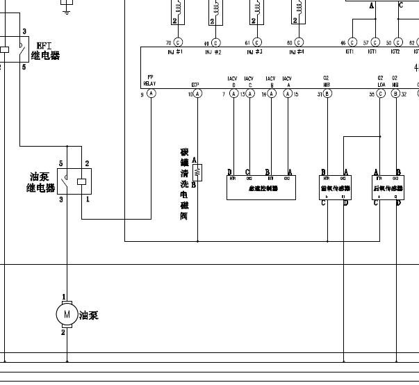 金杯4RB2发动机油泵线路图