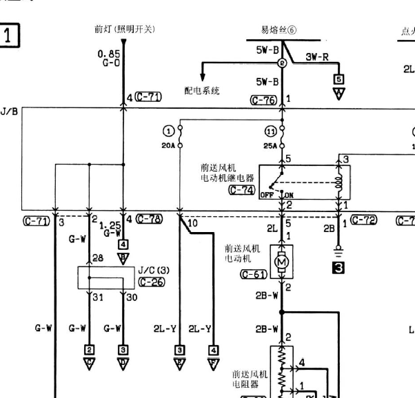 东风风行空调线路图