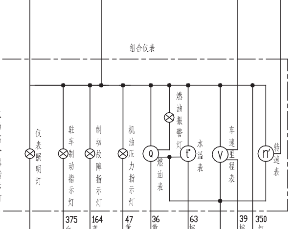 2010年长城板=哈弗H5仪表电路图