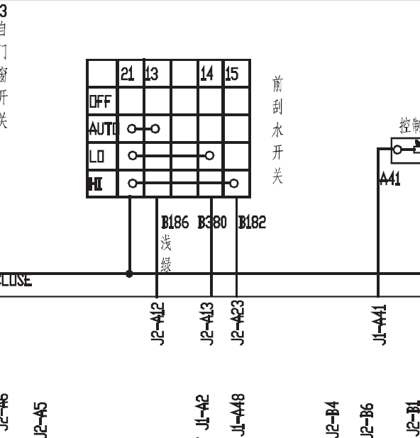 长城哈佛H5雨刮线路图