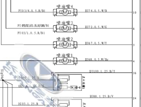 2015年长安奔奔发动机电路图