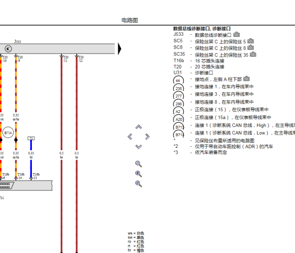 2014年大众高尔夫网络通讯电路图