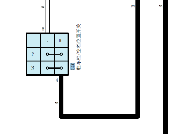 2010年丰田普拉多档位开关电路图