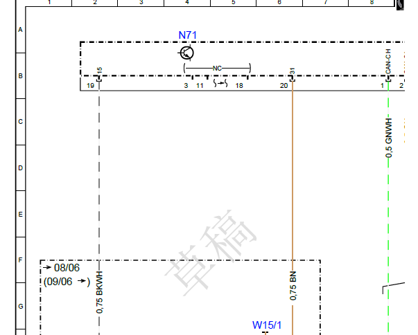 2008年奔驰GL550大灯线路图